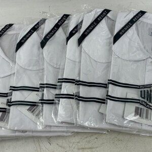 Lot of 7 Girls Galaxy White School Uniform Collared Shirts Size 18 short Sleeve